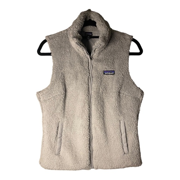 Patagonia Jackets & Blazers - Patagonia Los Gatos Women’s Light Gray Full Zip Sherpa Fleece Vest - Medium